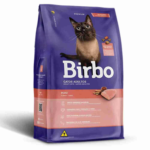 بيربو طعام جاف للقطط البالغة بنكهة الدجاج التركي م...