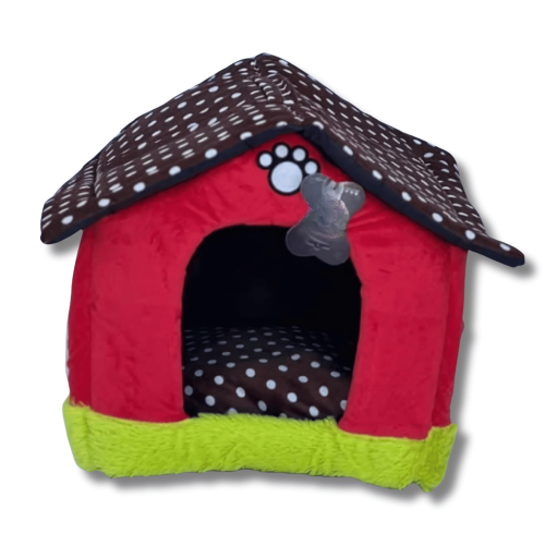بيت كوخ صغير للقطط والكلاب الصغيرة