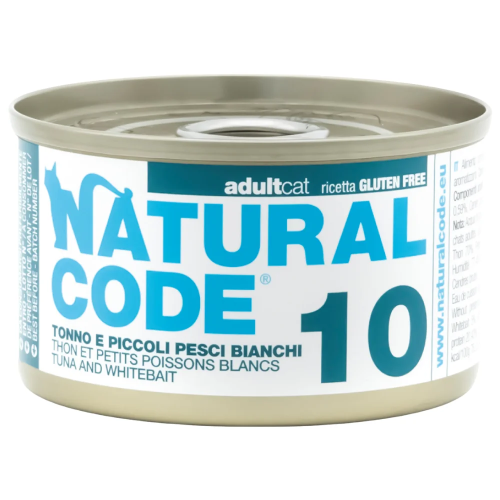 Moist food for adult cats tuna and white fish 85g...