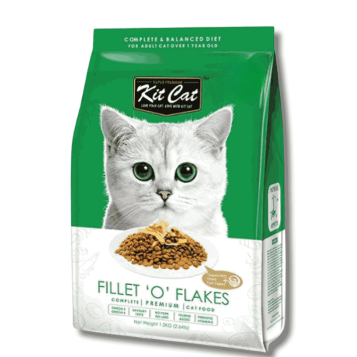 كت كات طعام جاف قطع الفيليه للقطط البالغة لزيادة ا...