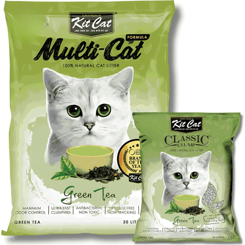 رمل كت كات برائحة الشاي الاخضر متعدد الاوزان