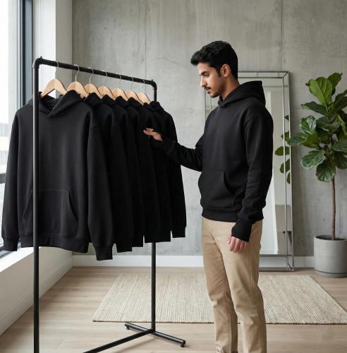 بلوفر اسود - قطن