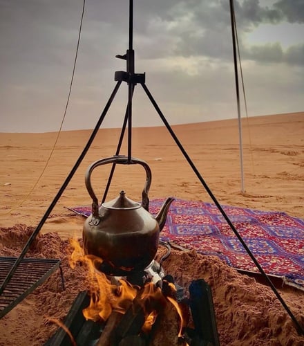 قنارة شاهي مع شنطة