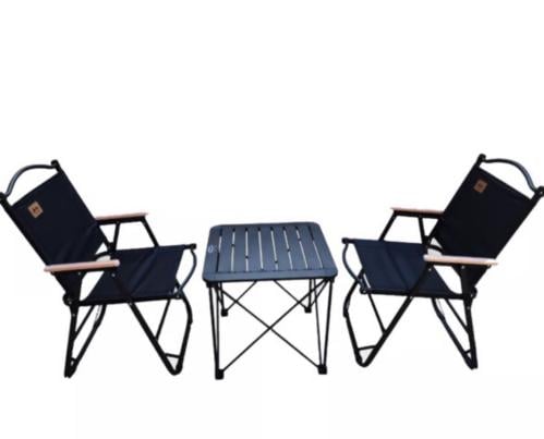 طقم كراسي (أسود) مع طاولة الحزم