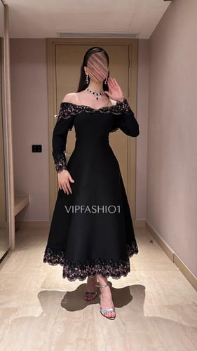 فستان شهد الانيقة كريب