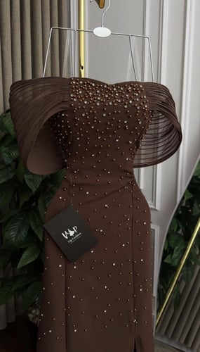 فستان موكا الانيقه