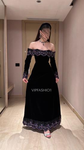 فستان شهد الانيقة مخمل