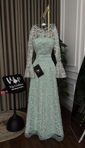 فستان زمرد الانيقة