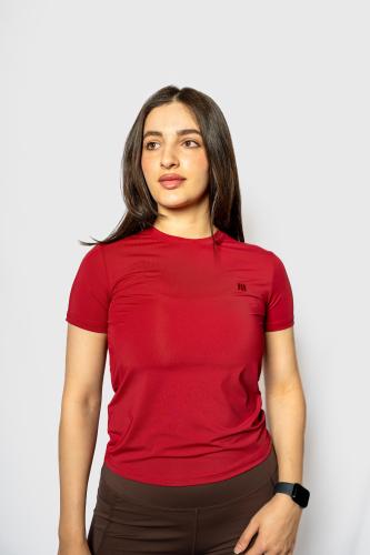 Strata T Shirt Cherry