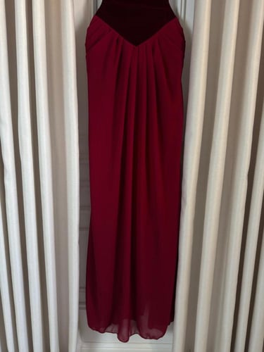 فستان جوخ مع جورجيت