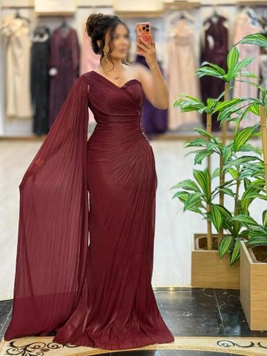 فستان كرنكل مع تطريز