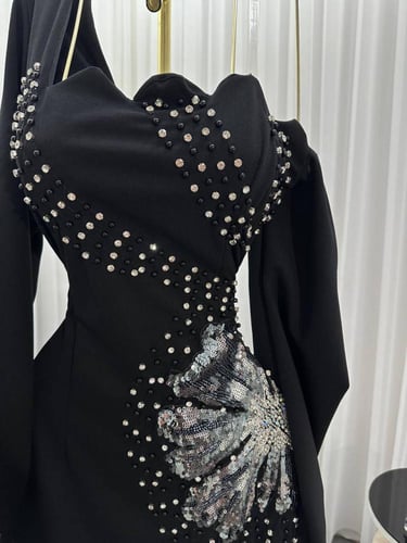 فستان كريب استرتش