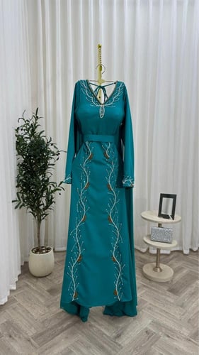 فستان باربي تطريز يدوي