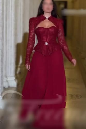 فستان تفته استرتش مع دانتيل