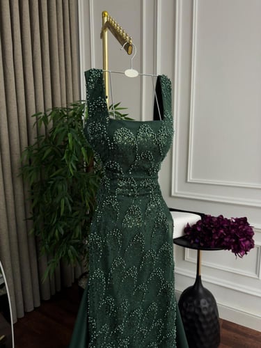 فستان سهره ميكادو وكلفه تطريز