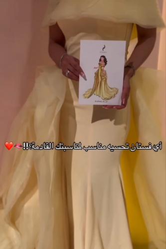 فستان باربي مع ذيل اورجنزا