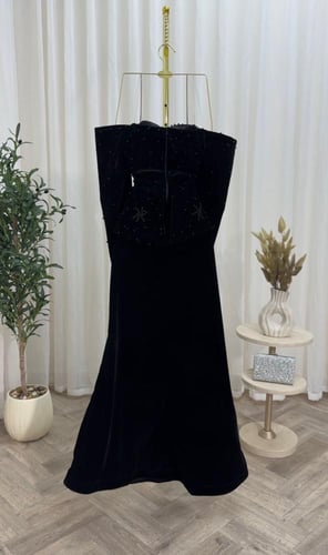 فستان شمواه جوخ مطرز لولو