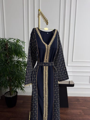 فستان تفته تطريز كمبيوتر