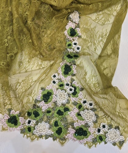 مخور خام دانتيل شغل دانتيل مع فصوص متروس