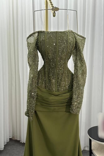 فستان تفته استرتش مع دانتيل