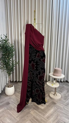 فستان سهره مع شيفون