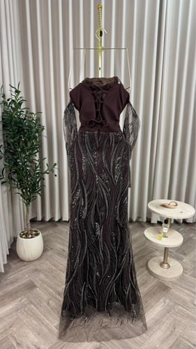 فستان باربي مع قماش سهره