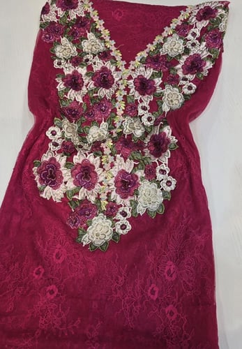 مخور خام دانتيل شغل دانتيل مع فصوص متروس