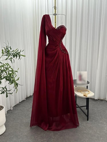 فستان كرنكل مع تطريز