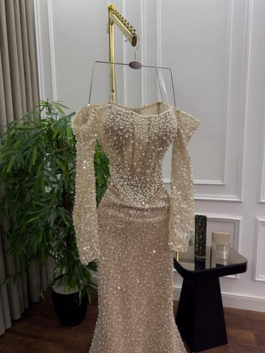 فستان كردانه مع لولو كبس وبطانه تفته