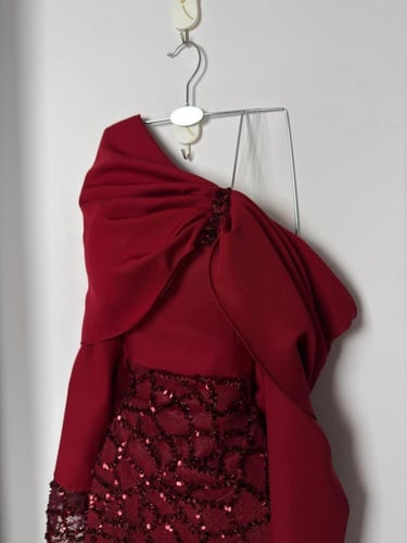 فستان باربي مع قماش سهره وبطانه