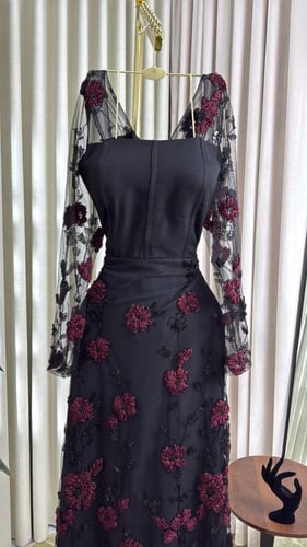 فستان قطعة سهره على باربي