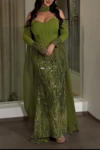 فستان تفته باربي على قطعه ترتر