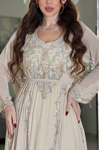 جلابيه بفصوص كرستال