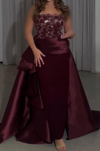 فستان باربي مع ميكادو بقماش سهره