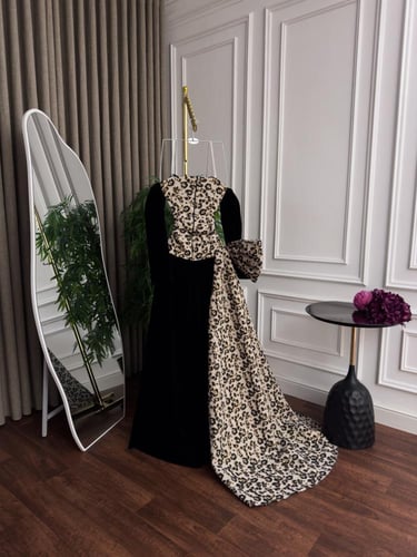 فستان جوخ كلوش جاكار