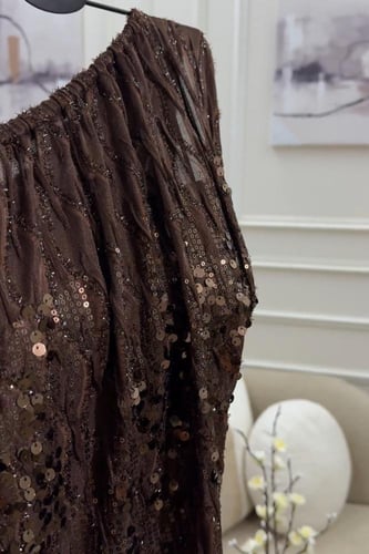 فستان باربي مع قماش سهره