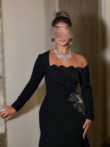 فستان كريب استرتش