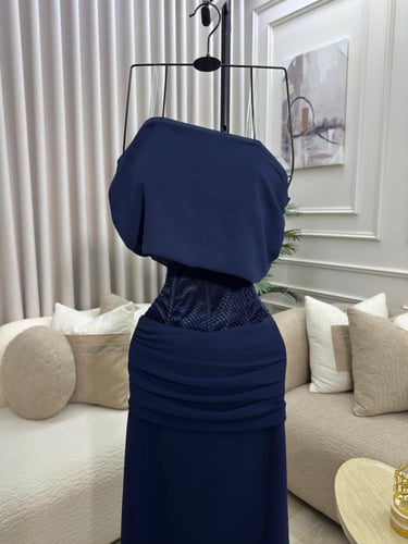 فستان شيفون وقماش سهره