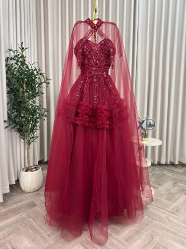 فستان تُل شك يدوي