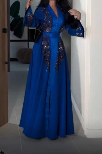 فستان تفته كريب تطريز يدوي