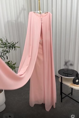 فستان شيفون على بطانه