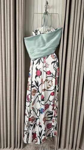 فستان تفته استرتش مع برنت