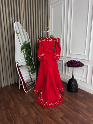 فستان سهره باربي كمبيوتر تطريز فصوص