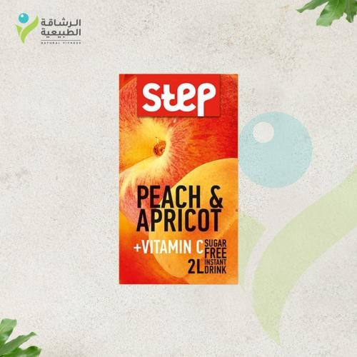 ستيب عصير فيتامين سي نكهة الخوخ والمشمش - 2 لتر -...