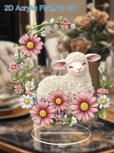 Acrylic sheep decoration for the table