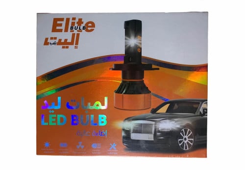 لمبات إليت ليد لون أبيض لجميع السيارات H7-H11-9012