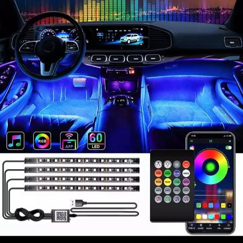 ليد متعدد الالوان ( التحكم عن طريق الجوال )