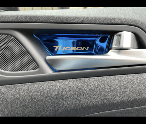 غطاء يد لون ازرق ستنيلس ستيل بعلامة توسان (اربع حب...