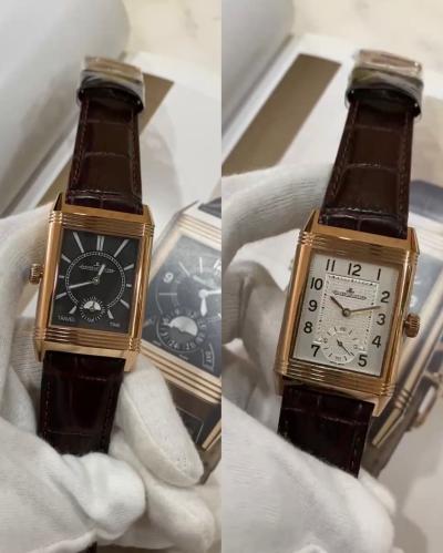 ساعة Jaeger-LeCoultre مع لونين مينا في ساعة واحدة (مينا متحرك)