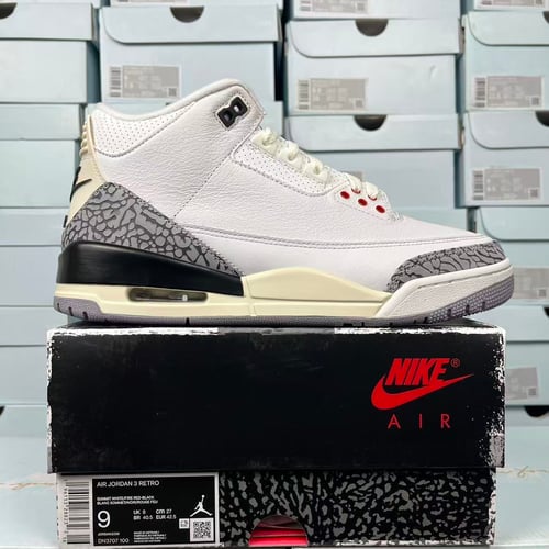 Jordan 3 White cement